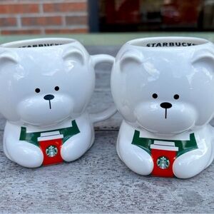 (SAME-DAY SHIP) Starbucks 2025 Bearista Mug 2x Set